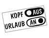 Lieferansicht Kopf aus, Urlaub an