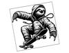 Lieferansicht Skater-Faultier