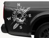Autoaufkleber Skull Cruiser Compass