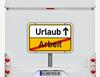 Wohnmobil-Aufkleber Urlaub Ortsschild