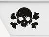 Bootsaufkleber Piratenwarnung