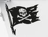Bootsaufkleber Piratenflagge mit Totenkopf