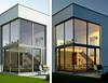Sonnenschutzfolie SilverPro Light - Ansicht bei Tag & Nacht